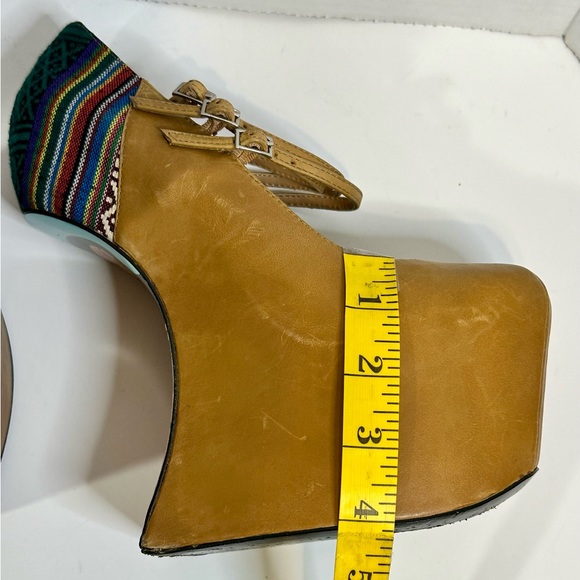 Taylor Says Hispanic Heritage Inspired Heelless Platform Light Brown Chili 7M - Picture 10 of 16